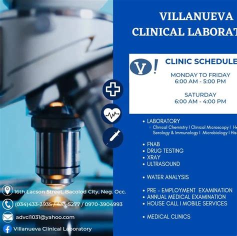 bacolod laboratory clinic|Villanueva Clinical Laboratory .